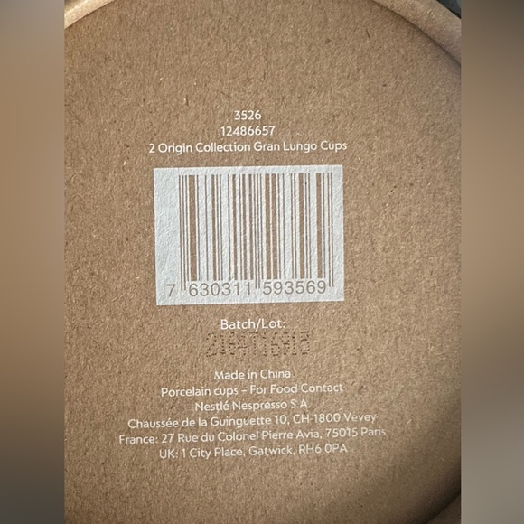 ORIGIN Large Coffee Cups
Set of 2 cups - 270ml - Picture 5 of 5